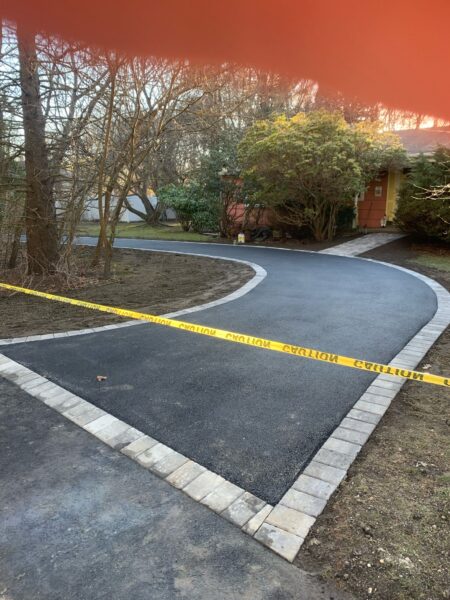 Asphalt Driveway and Paver Walkway in Yaphank, NY